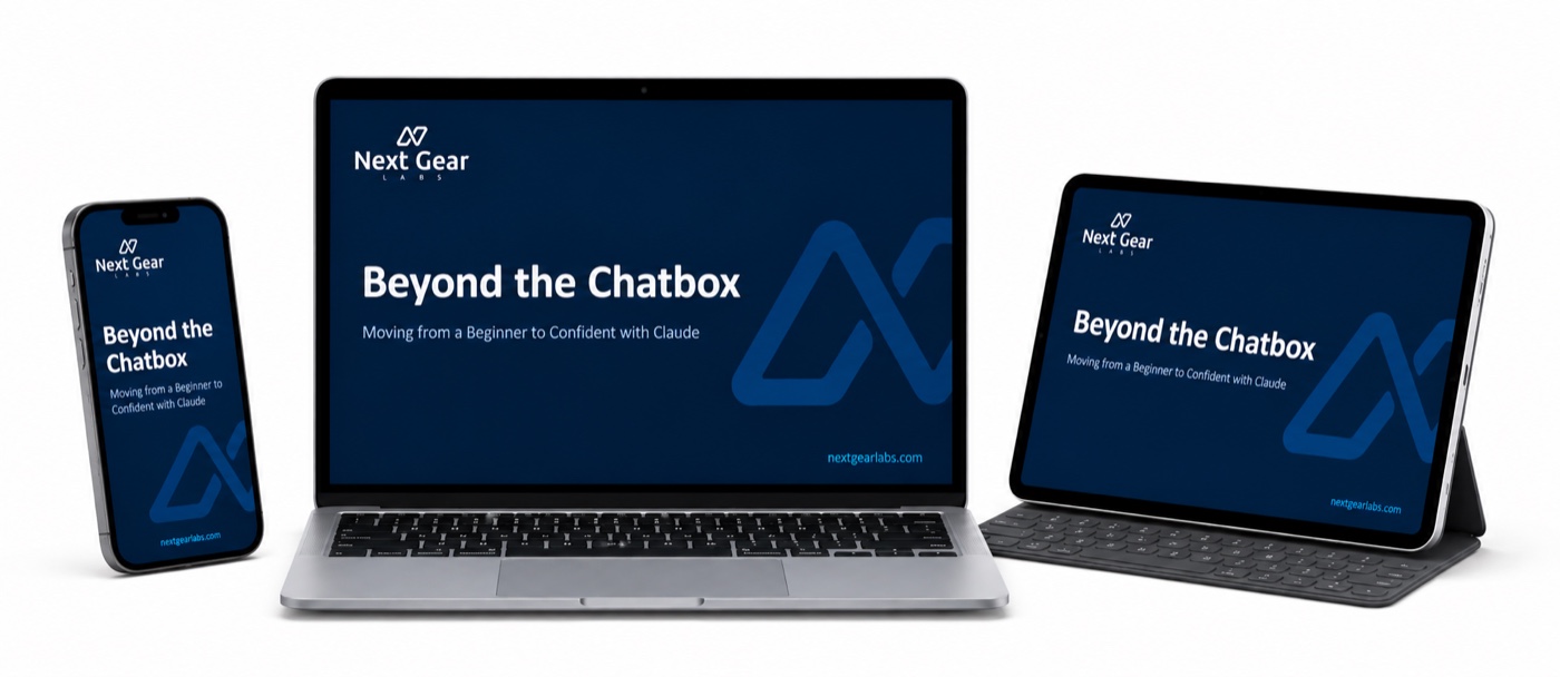 Beyond the Chatbox playing on a laptop, tablet and phone